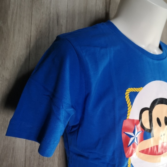 JR Men's Blue Paul Frank Cotton Graphic Tees - Picture 4 of 8